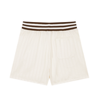 Unisex Striped Drawstring Shorts