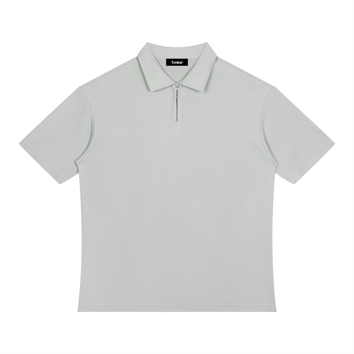 Unisex Color Block Quarter-Zip Polo Shirt