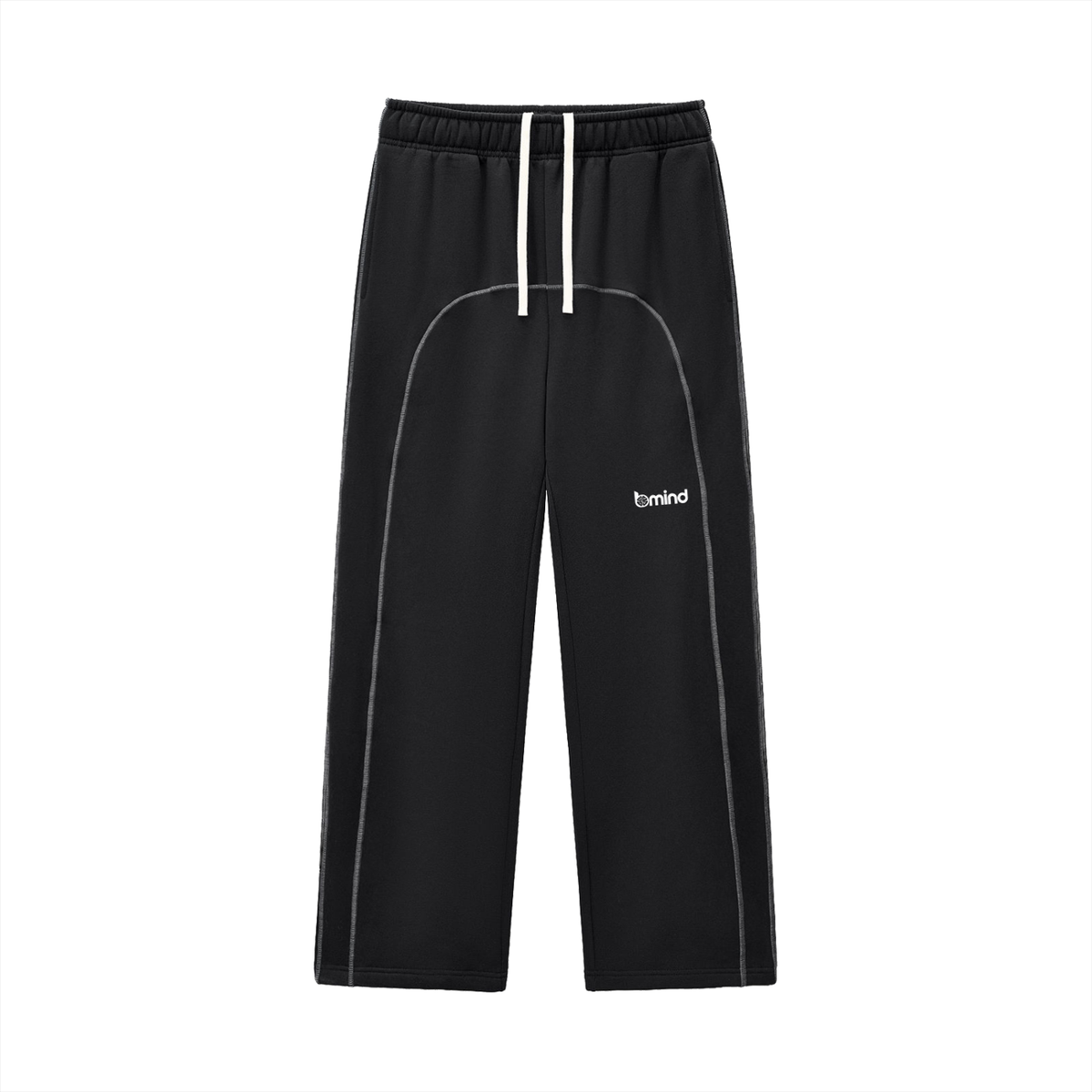 Contrast-Stitched Fleece Sweatpants