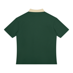 Unisex Color Block Quarter-Zip Polo Shirt