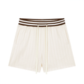 Unisex Striped Drawstring Shorts