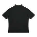Unisex Color Block Quarter-Zip Polo Shirt