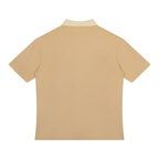 Unisex Color Block Quarter-Zip Polo Shirt