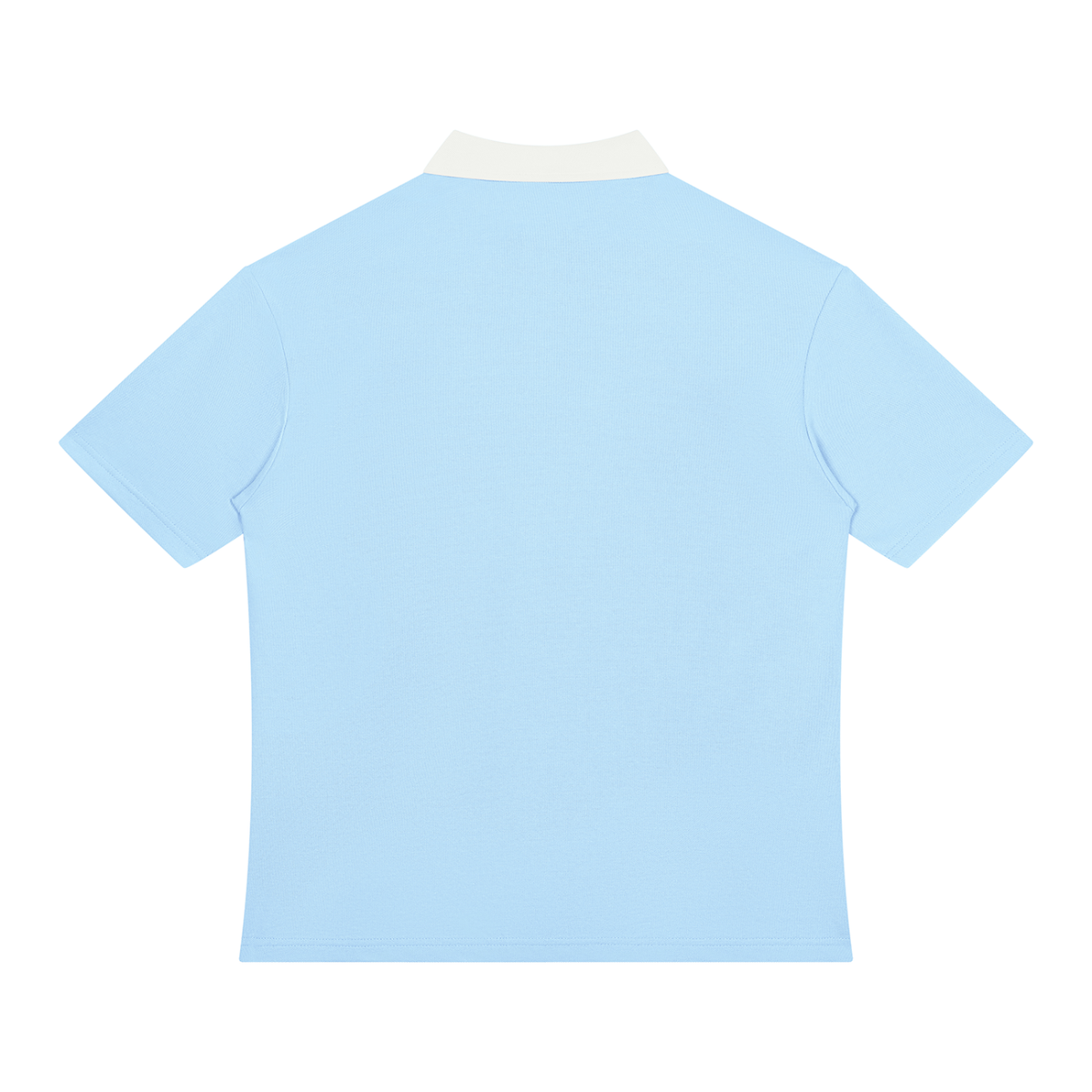 Unisex Color Block Quarter-Zip Polo Shirt