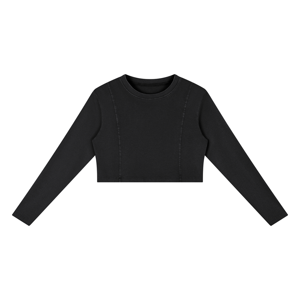 Women's Mineral Wash Crop Sweatshirt