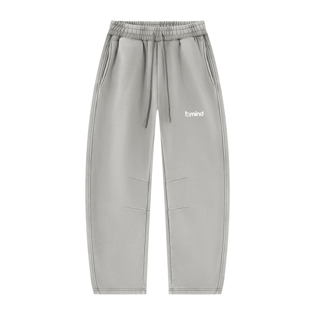 Unisex Vintage Wash Barrel Leg Fleece Sweatpants