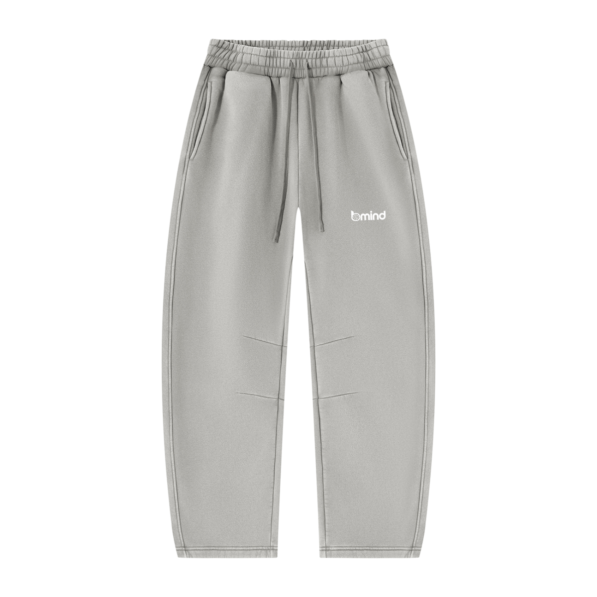 Unisex Vintage Wash Barrel Leg Fleece Sweatpants