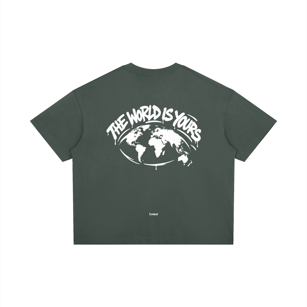 The World is Yours Unisex Boxy Drop Shoulder T-Shirt
