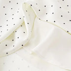 Chu Sau beauty Women New Fashion Sweet Polka Dot Print Chic Lace Patchwork V-neck Long Dress Vintage Short Sleeve Party Dresses