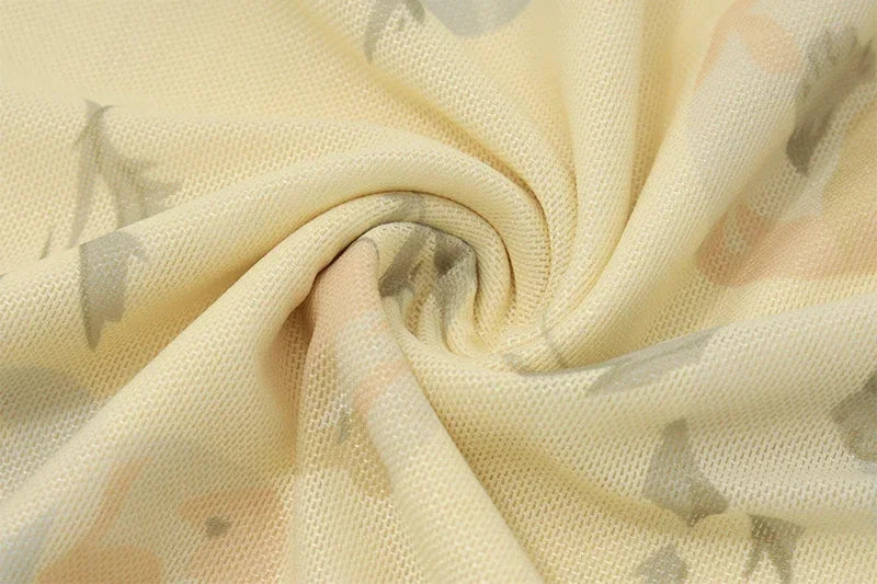 Retro V Neck Dresses Yellow Sleeveless Flower Print  Maxi Long Dress Elegant High Waist Female Holiday Party Vestidos