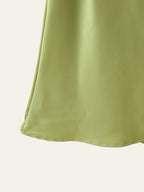 YENKYE High Street Women Sexy Elegant Halter Long Dress Female Fashion Backless Green Satin Party Maxi Vestidos