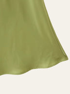 YENKYE High Street Women Sexy Elegant Halter Long Dress Female Fashion Backless Green Satin Party Maxi Vestidos