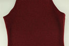 2026 Women's Elegant Shiny Red Sleeveless Long Dress Sexy Slim Bodycon Sequin Maxi Gown for Party Fashion Solid Color Robe