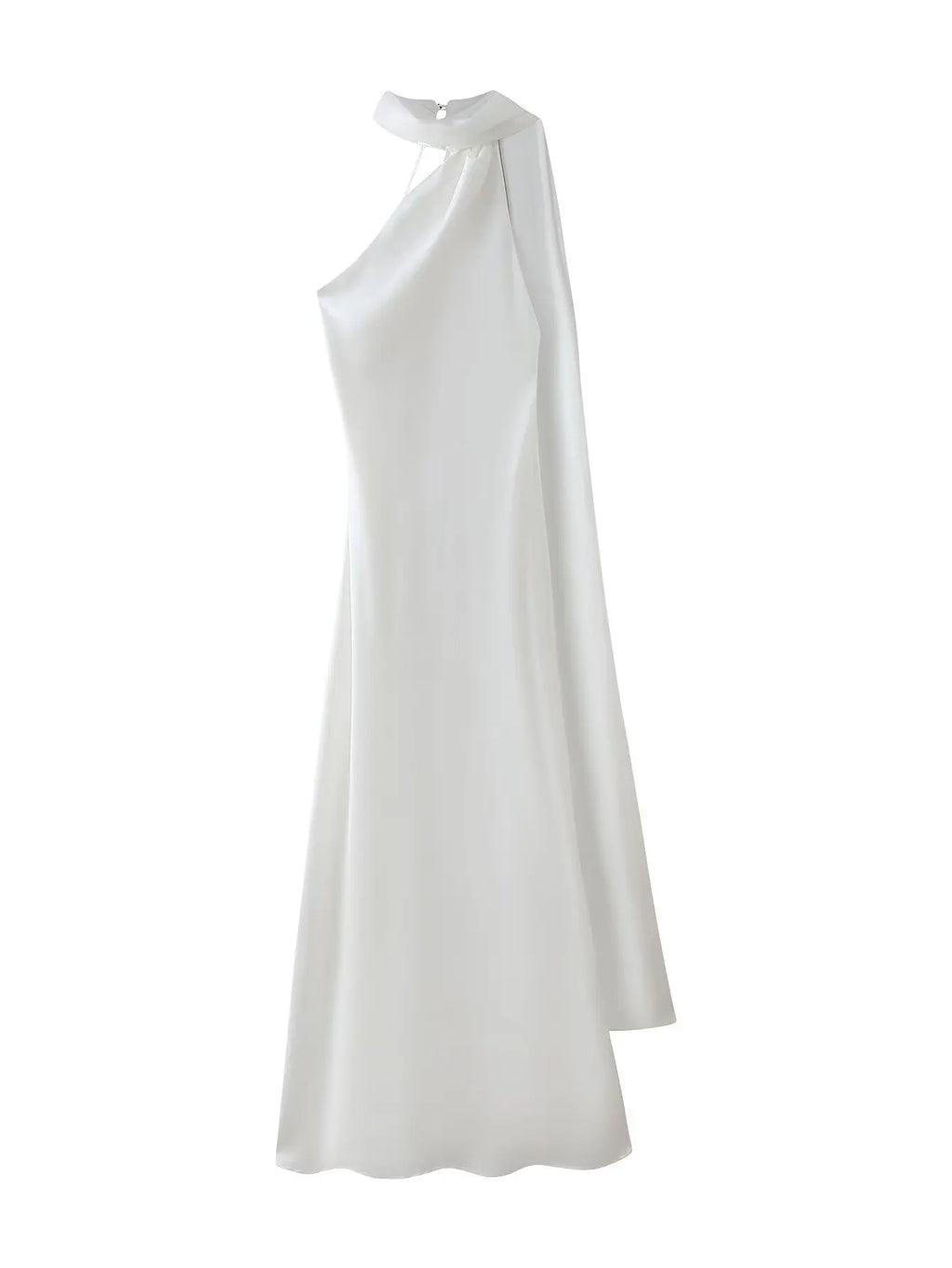 YENKYE High Street Women Sexy Elegant Halter Long Dress Female Fashion Backless Green Satin Party Maxi Vestidos