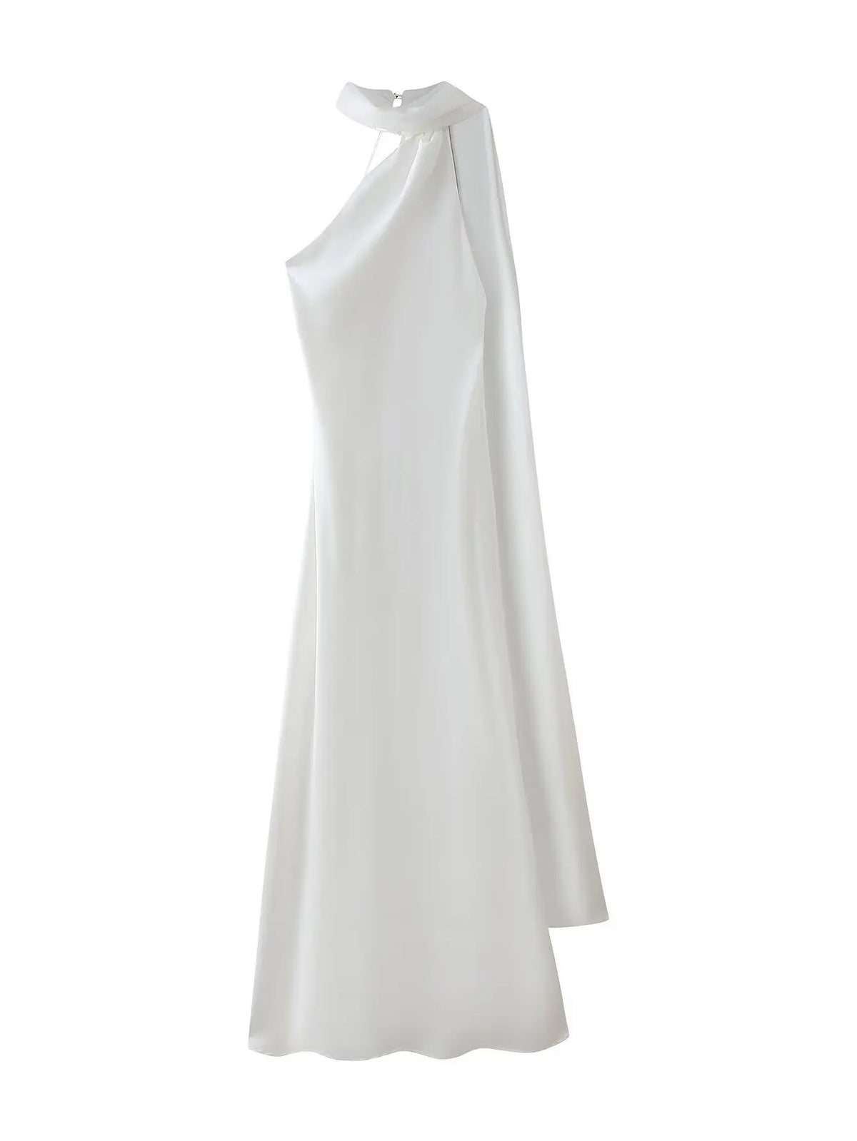 YENKYE High Street Women Sexy Elegant Halter Long Dress Female Fashion Backless Green Satin Party Maxi Vestidos