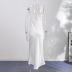 Sexy Women's Dress Halter Sleeveless Lace Patchwork Slim Dresses Female 2026 Summer Party Evening Fashion Elegant Lady Outfit