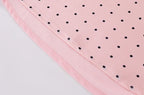 Chu Sau beauty Women New Fashion Sweet Polka Dot Print Chic Lace Patchwork V-neck Long Dress Vintage Short Sleeve Party Dresses