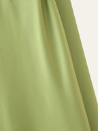 YENKYE High Street Women Sexy Elegant Halter Long Dress Female Fashion Backless Green Satin Party Maxi Vestidos