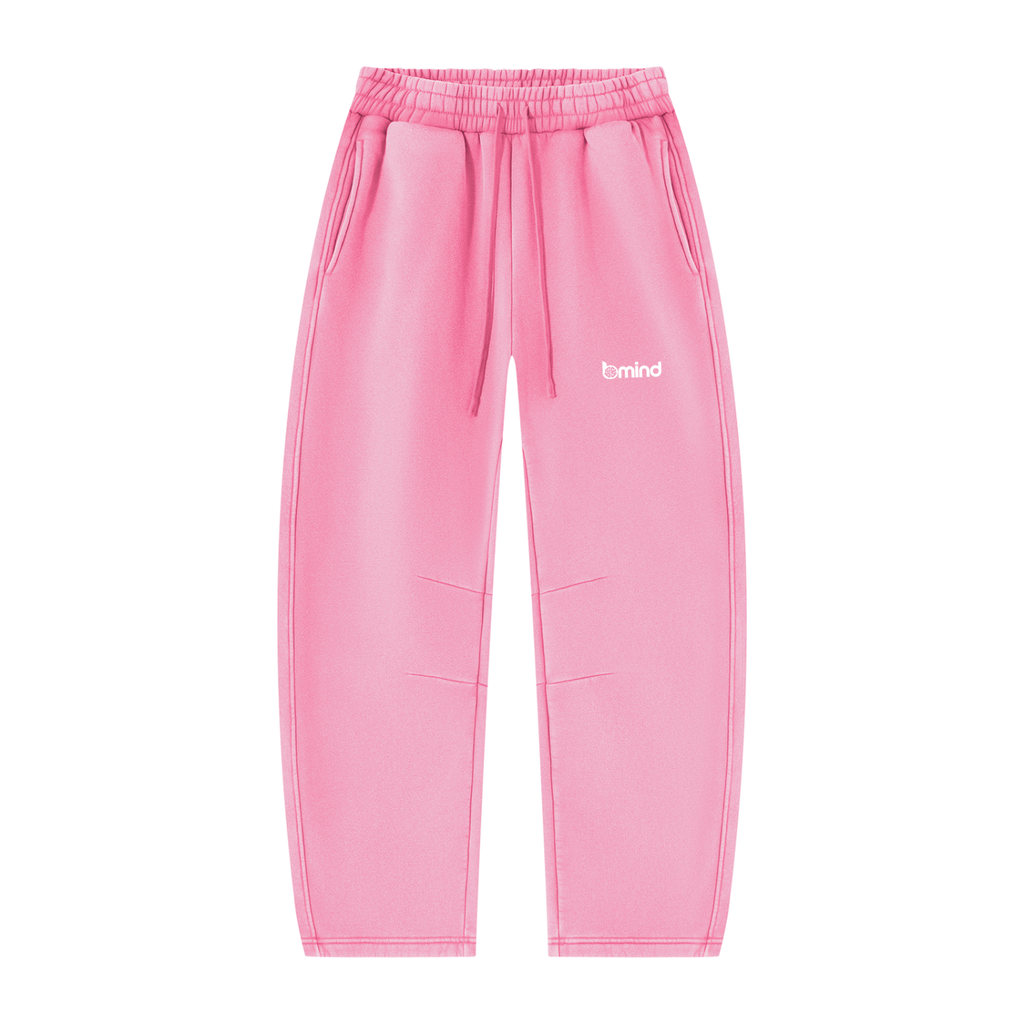Unisex Vintage Wash Barrel Leg Fleece Sweatpants