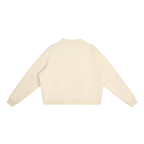 Essential Fleece Mock-Neck Crew Sweatshirt