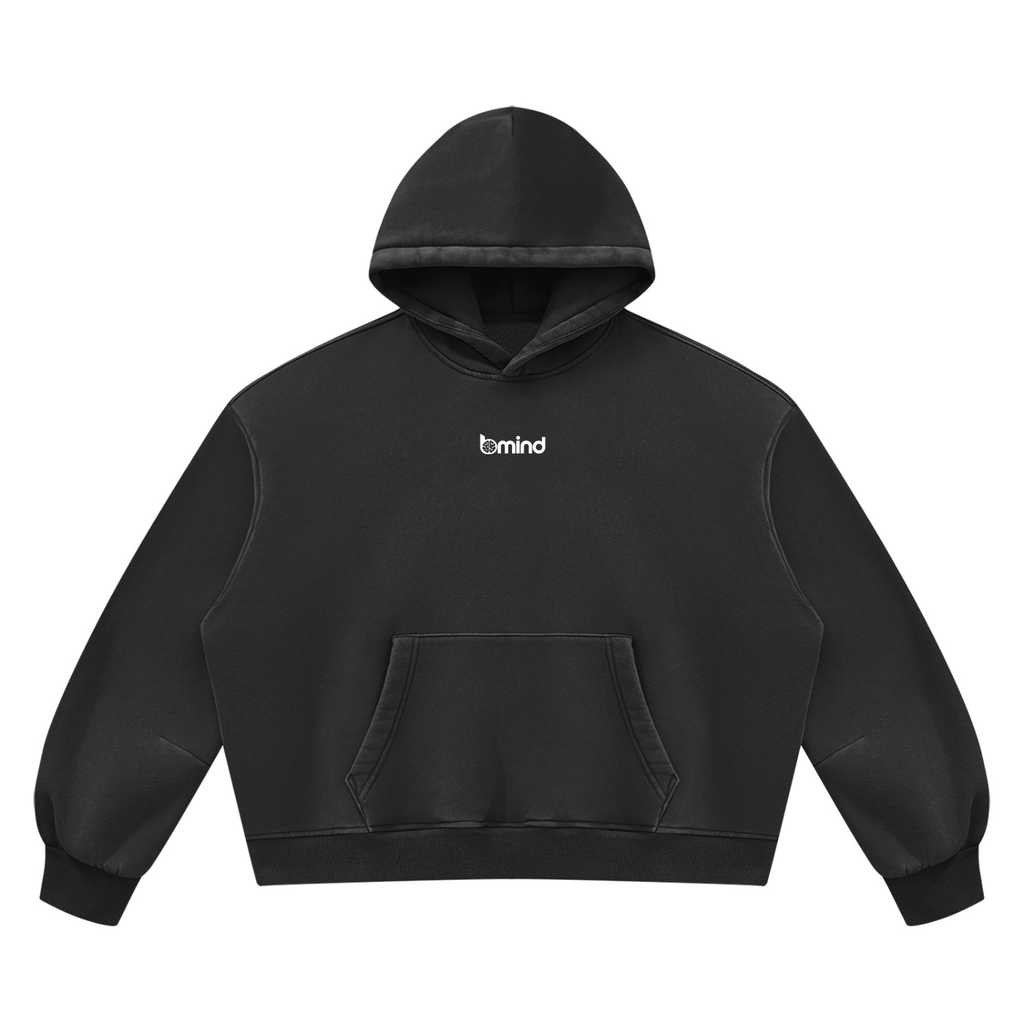 Unisex Vintage Wash Boxy Fleece Hoodie