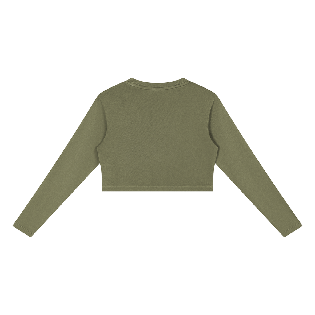 Women's Mineral Wash Crop Sweatshirt
