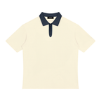 Unisex Color Block Quarter-Zip Polo Shirt