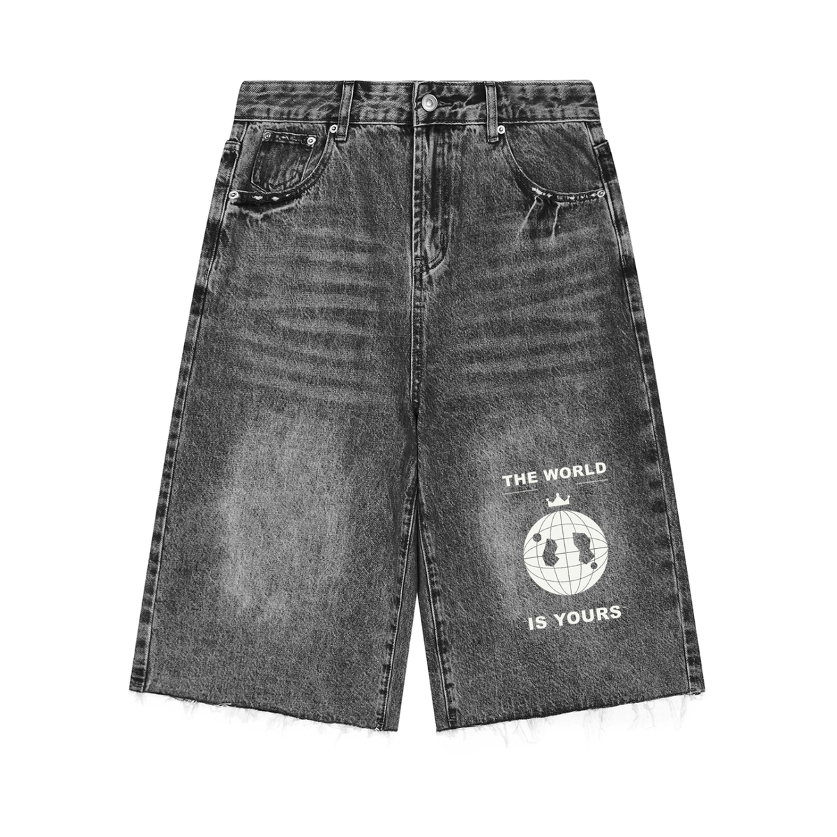 Men’s Vintage Wide Leg Denim Shorts