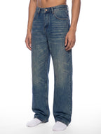 Men's Vintage Wash Denim Jeans