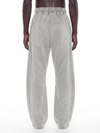 Unisex Vintage Wash Barrel Leg Fleece Sweatpants
