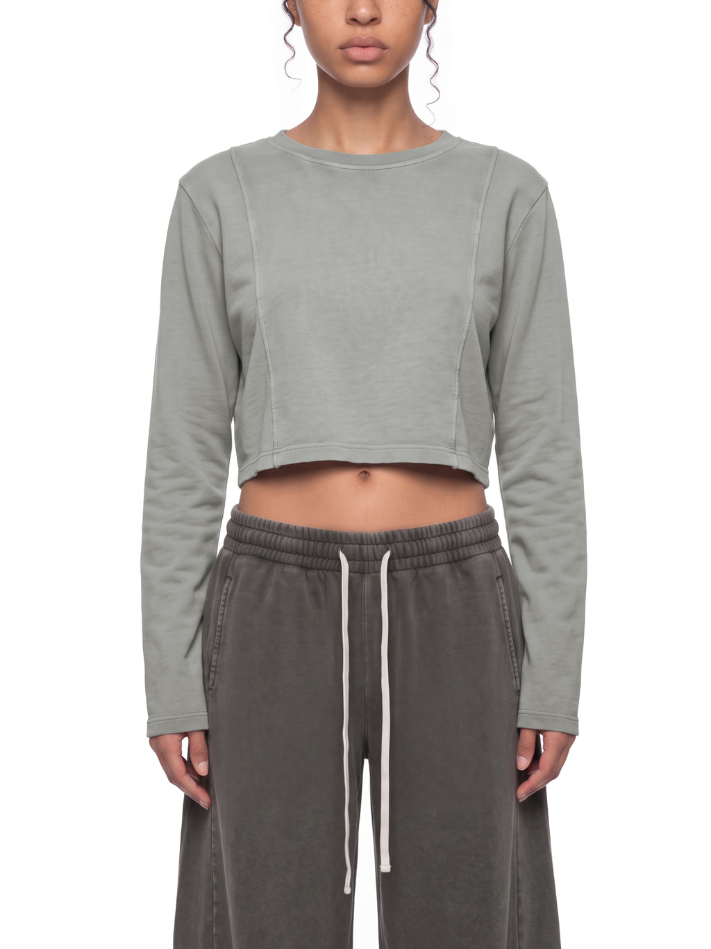 Women's Mineral Wash Crop Sweatshirt